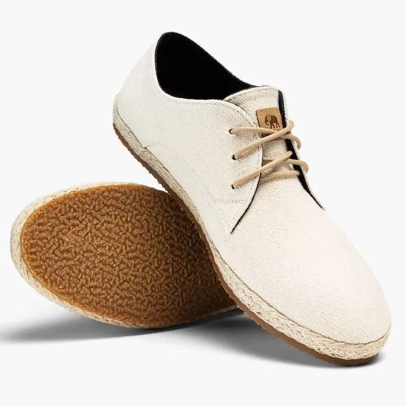 Patara Ivory Nomad Canvas Derby Casual Lace Up Shoe Men Size 8 - Picture 12 of 12
